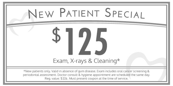 New Patient Special: $110 Exam, X-Rays, and Cleaning